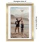 Americanflat Floating Aluminum Picture Frame - Sleek Aluminum Photo Frame for Wall Display - Black Metal Molded Frame - Shatter Resistant Glass - Hanging Hardware